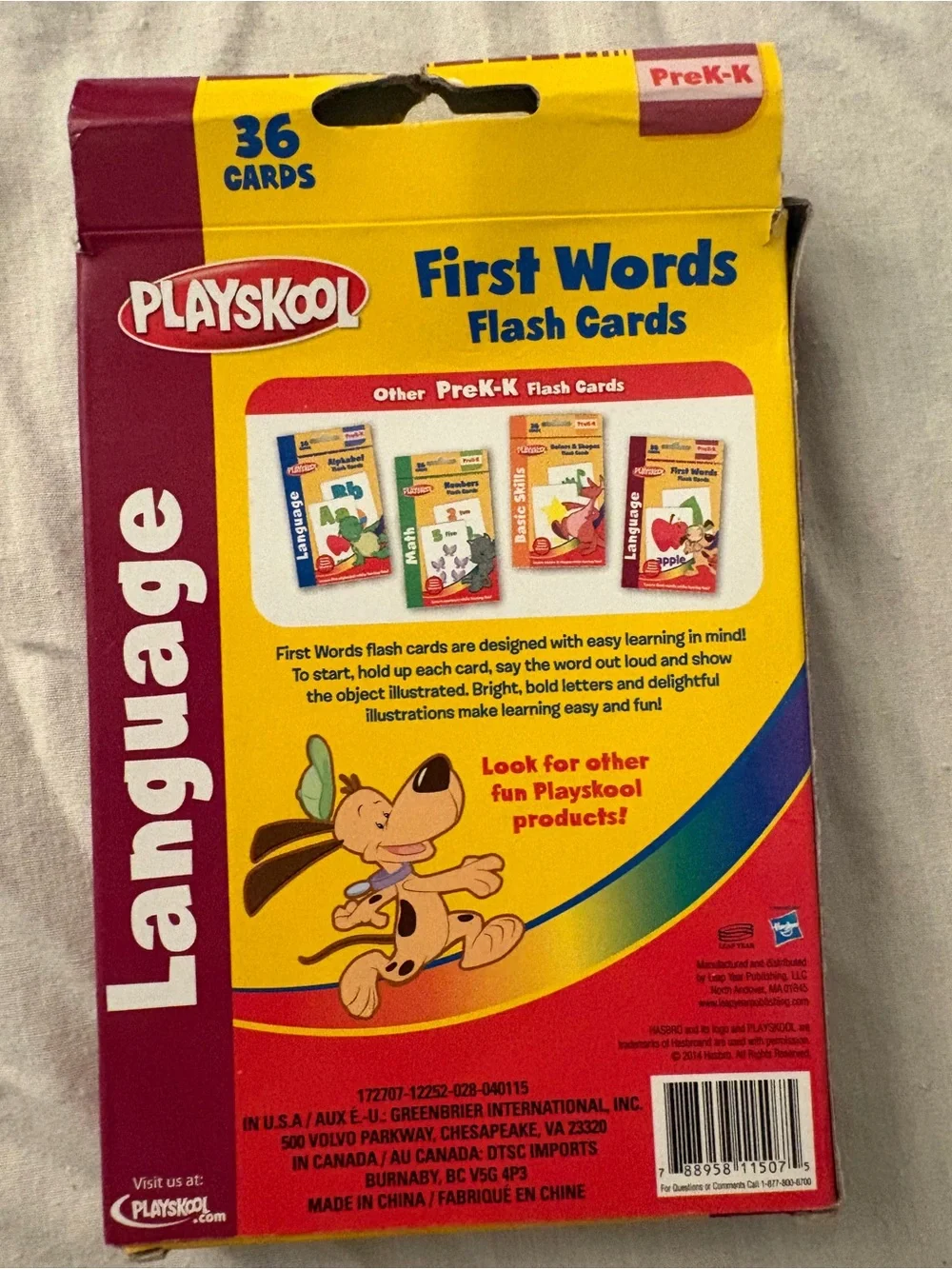 3 packs of learning flash cards ABC's, First Words and Memory